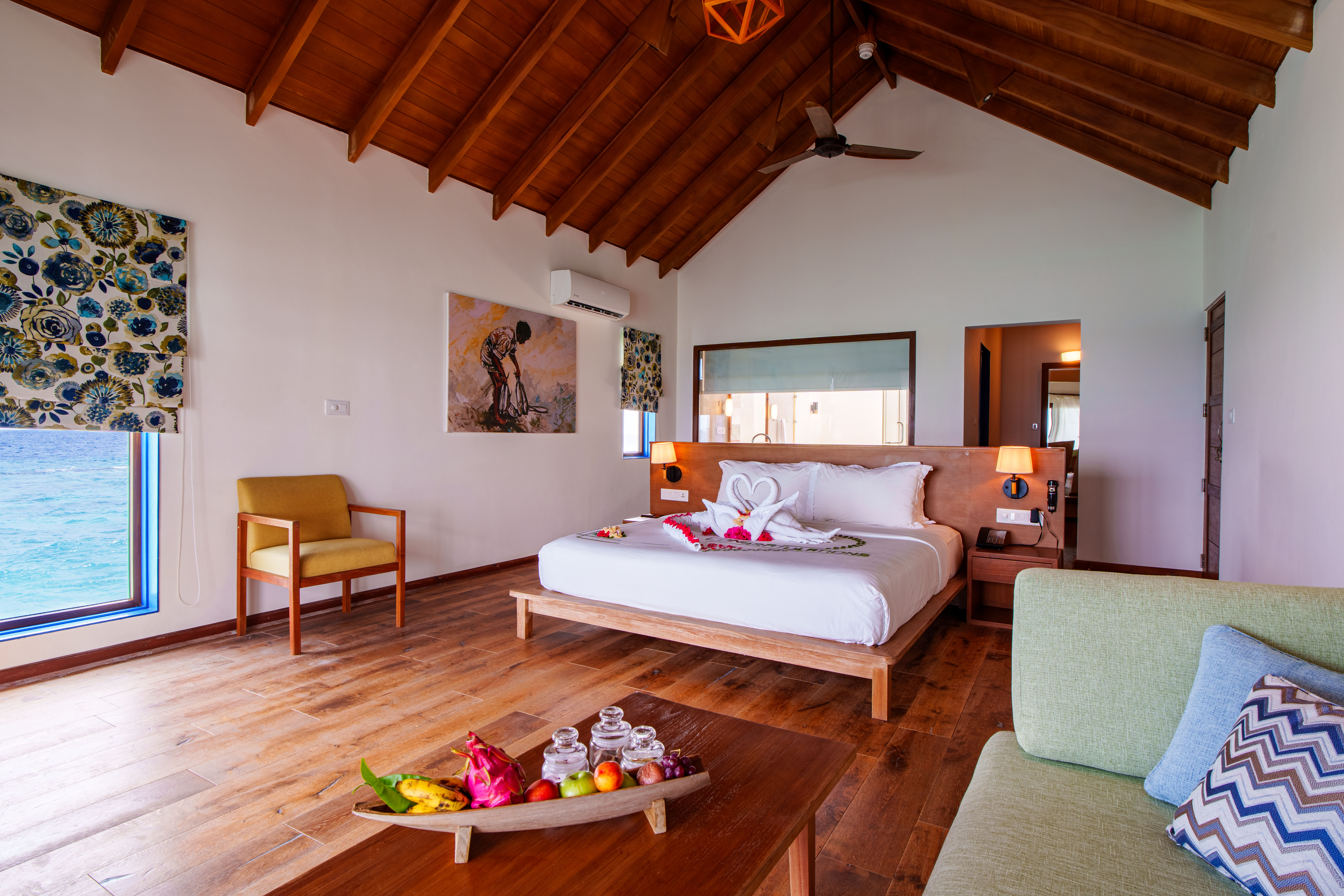 Suite water villa con due camere da letto e vasca idromassaggio