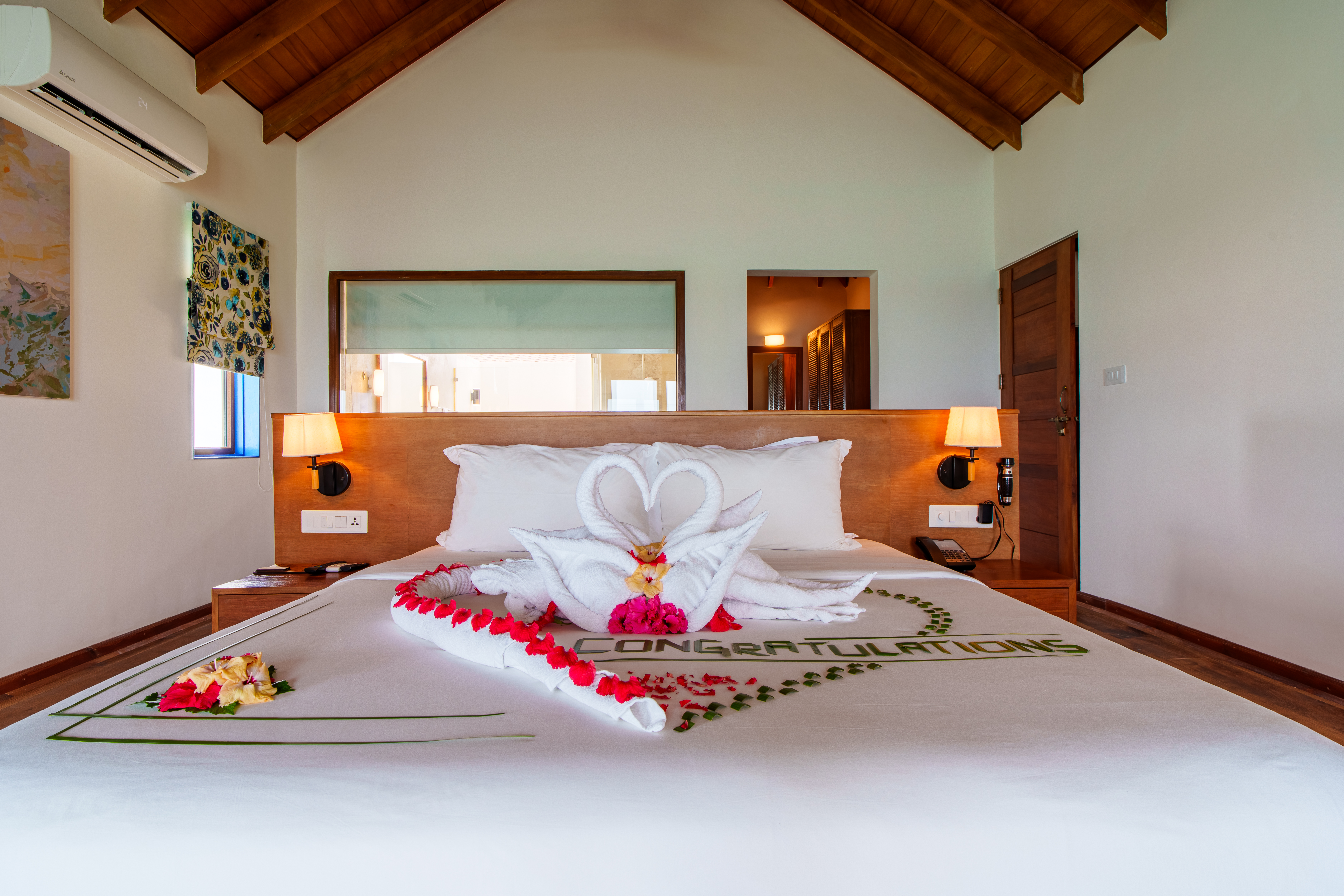 Suite water villa con due camere da letto e vasca idromassaggio